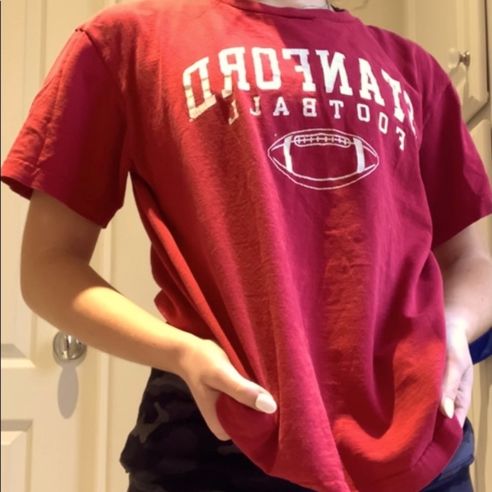 Red Stanford Football T-Shirt
